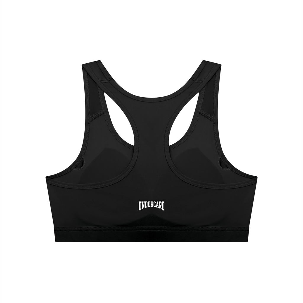 OG Women's Cropped Sports Bra - black training sports bra