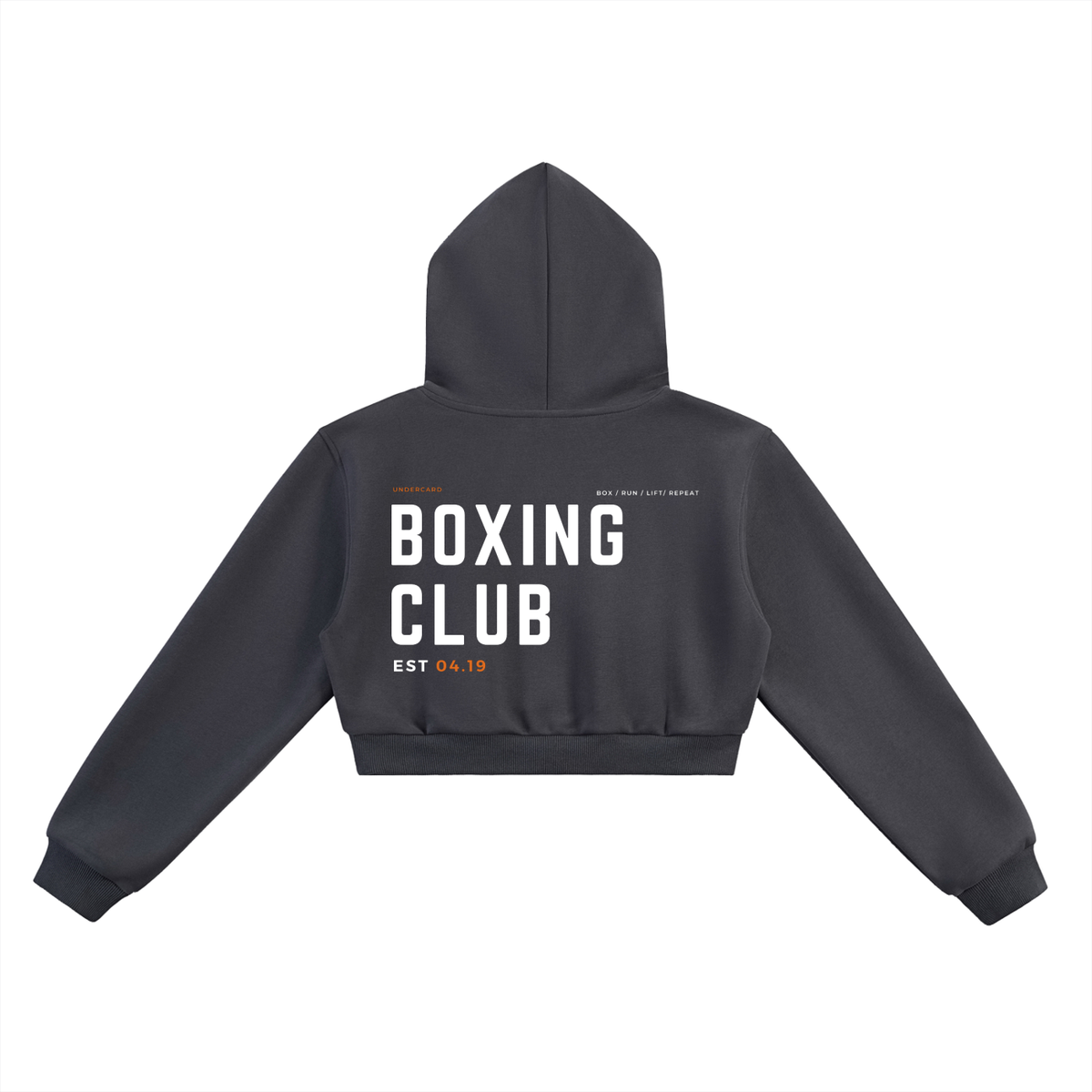Boxing Club Cropped Hoodie