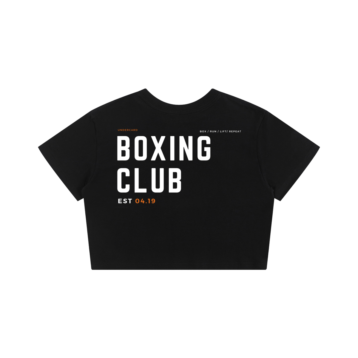 Butterbean Women's Crop in black - cropped boxing tee