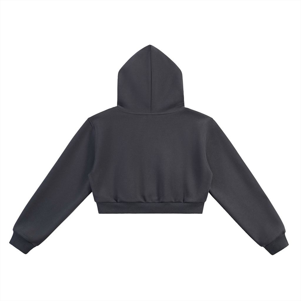 OG White Cropped Hoodie