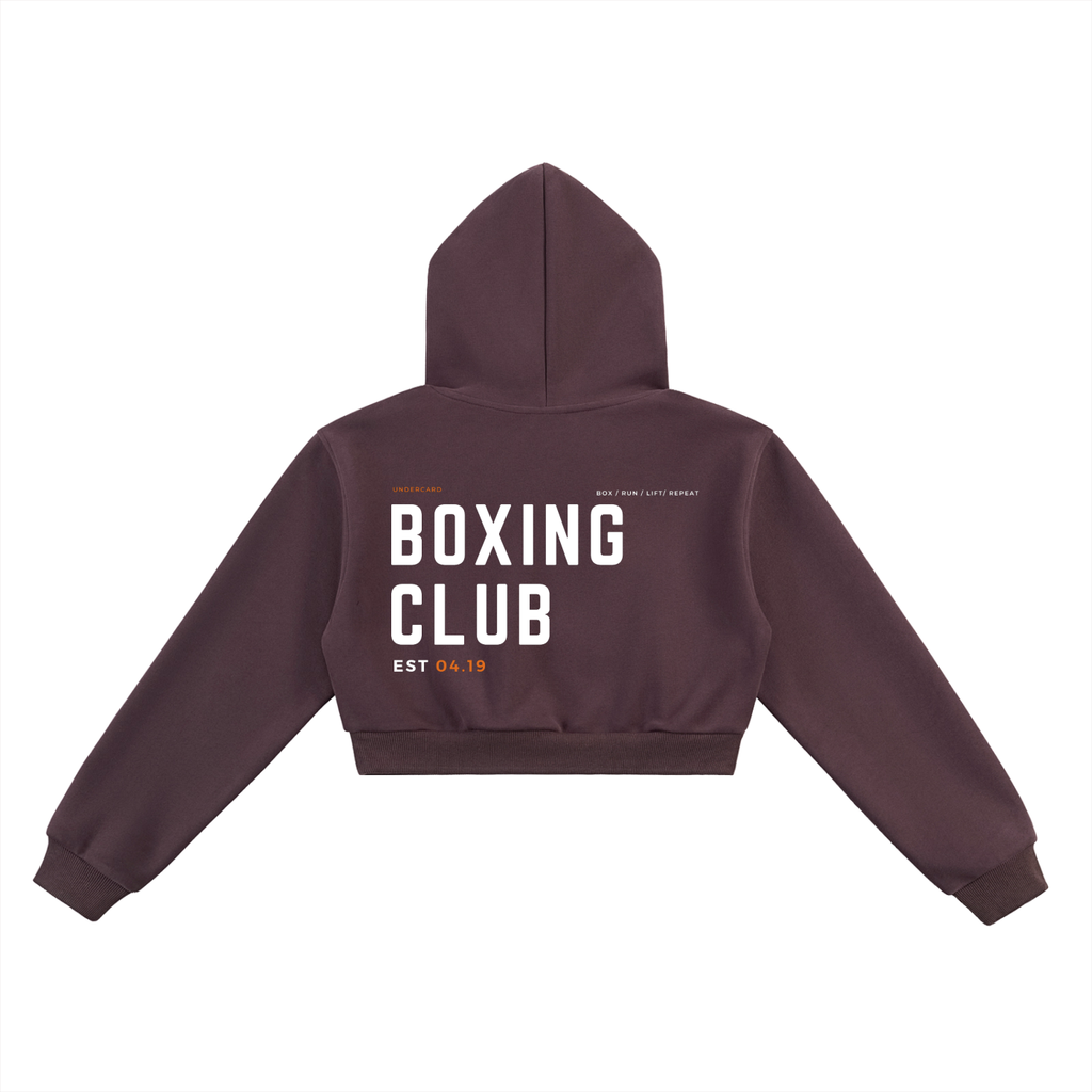 Boxing Club Cropped Hoodie