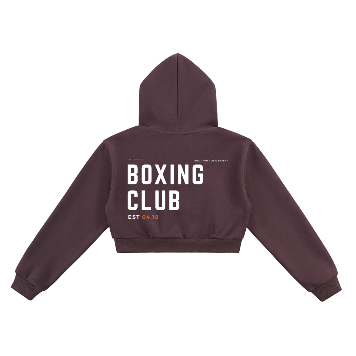 Boxing Club Cropped Hoodie