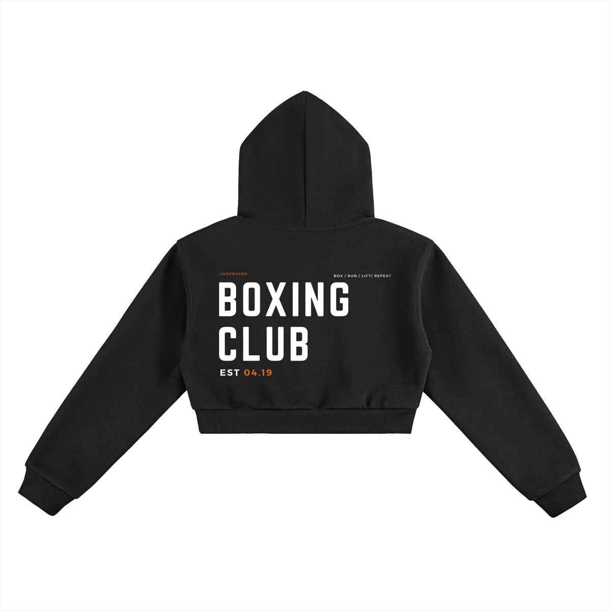 Boxing Club Cropped Hoodie - women's cropped hoodie