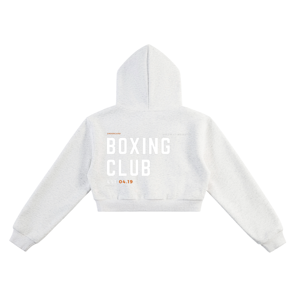 Boxing Club Cropped Hoodie