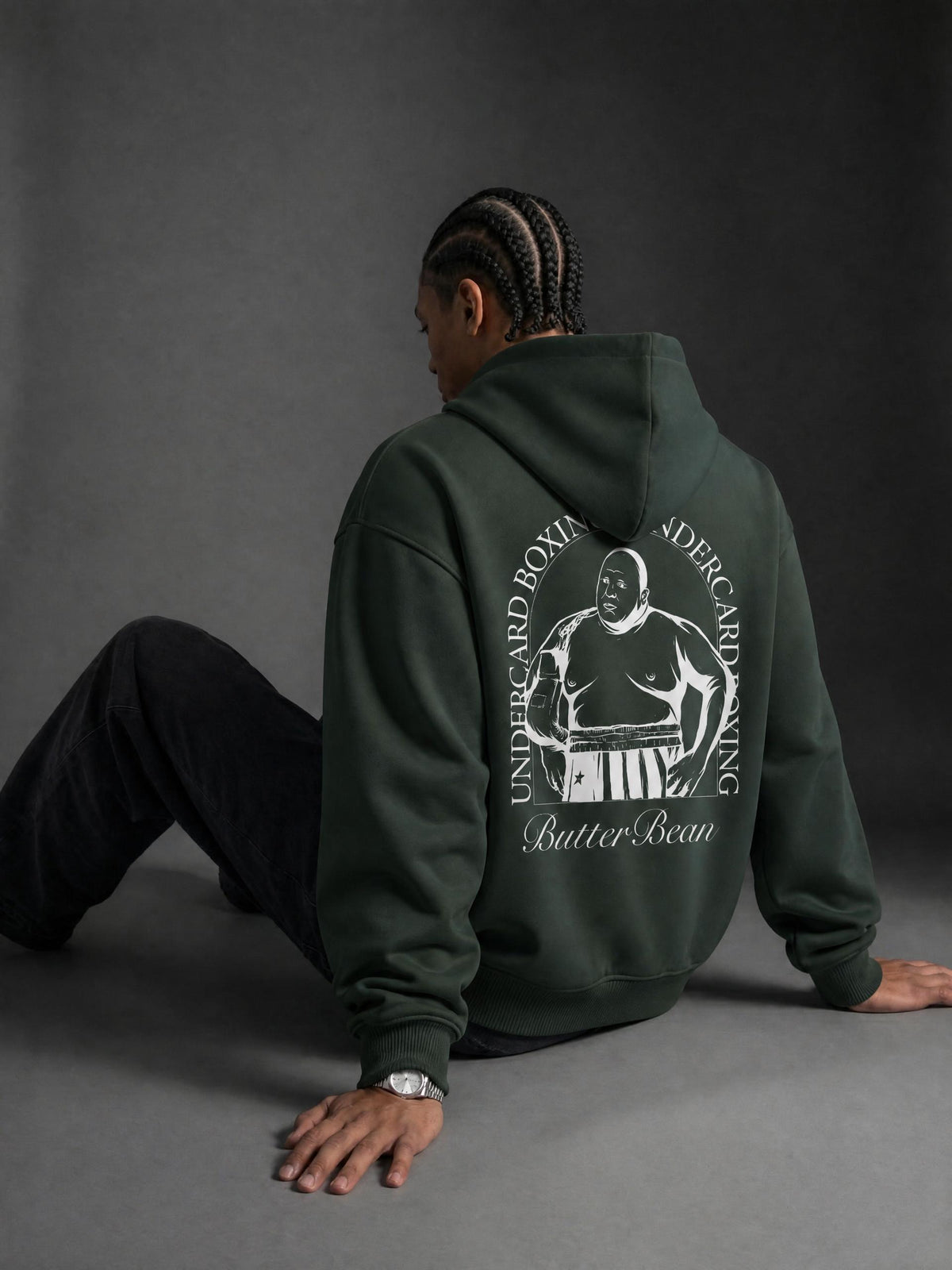 Essential Heavyweight Hoodie Butterbean - oversized boxing hoodie